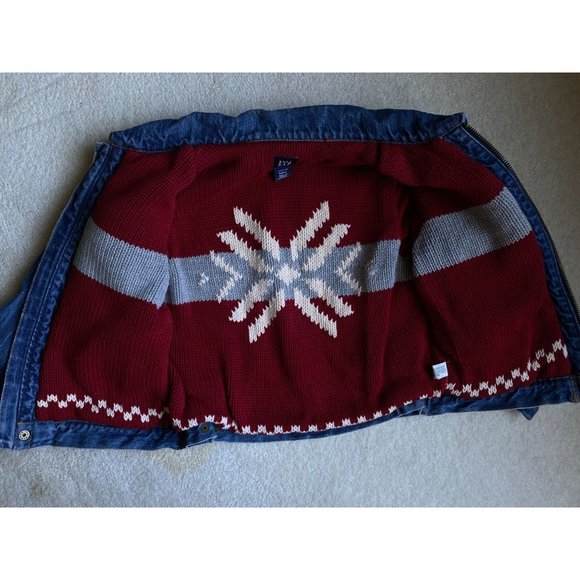 Baby Gap zip up denim jacket sweater lining 5 years - Picture 4 of 4